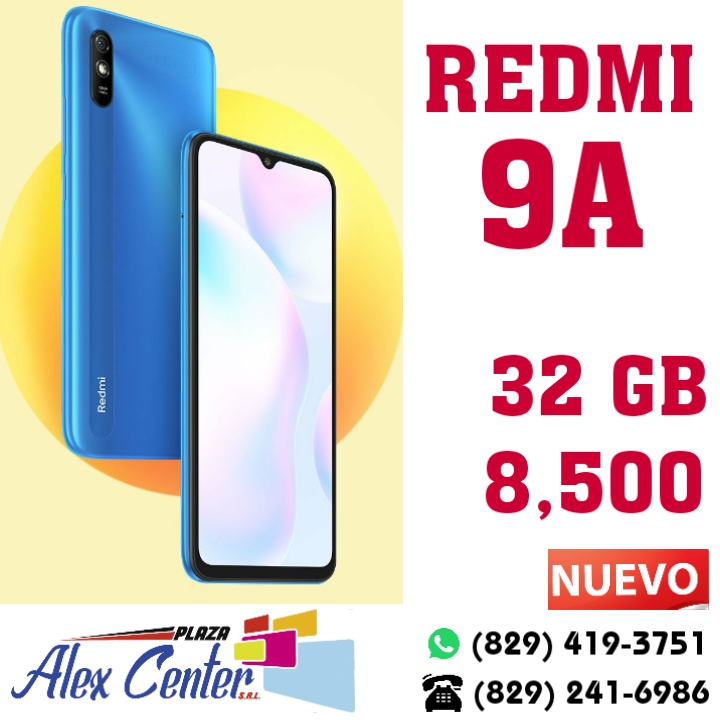 Xiaomi Redmi 9A - Prosoft ..:: Tienda de computadoras, tablets, celulares,  Smart o domótica en Salcedo, República Dominicana ::..